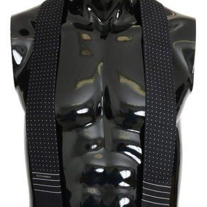 Dolce & Gabbana Dark Blue Polka Dotted Silk Scarf